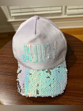 Juicy Couture Iridescent Lavender Sequin Kids Hat